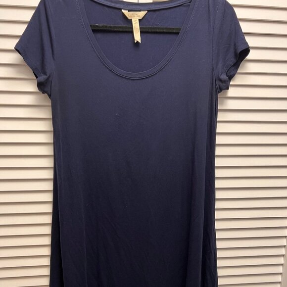 MATILDA JANE Navy Capped Sleeve Jersey Dress Size Small - Picture 1 of 4